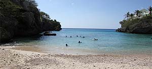 Strand på Curacaos västkust