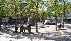 I Holstebro finns många trevliga gågator