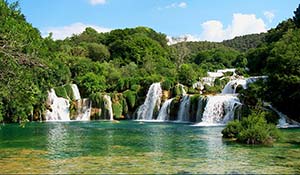 I Krka nationalpark finns det mycket vacker natur