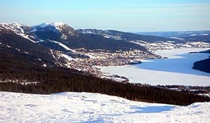 I Åre finns ett stort antal skidbackar